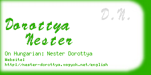dorottya nester business card